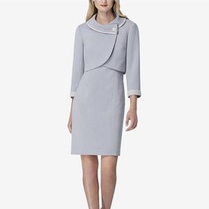 Tahari ASL Envelope Collar Dress BRAND NEW SIZE 12